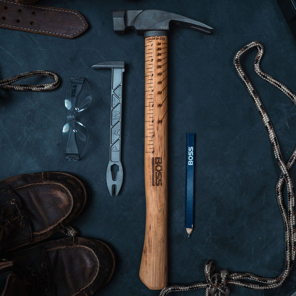 16 oz. Titanium Hammer | Hickory Handle Titanium Boss Hammer Co.