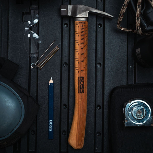 Hickory Hammer | Blemished Titanium Boss Hammer Co. 18 oz Steel Milled Face
