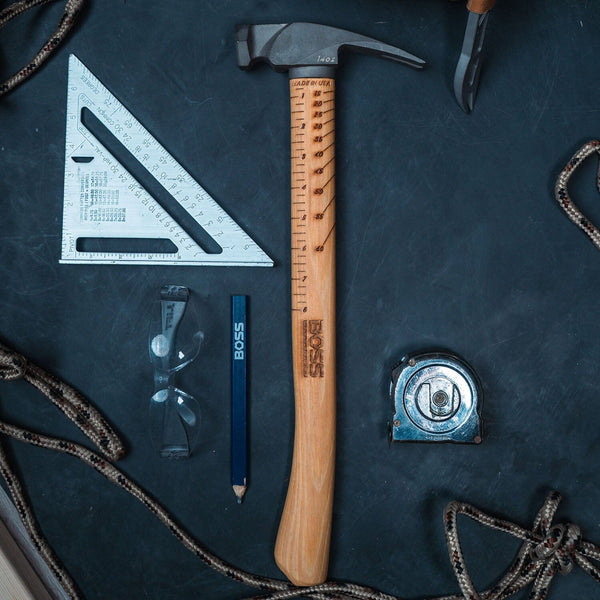 14 oz. Titanium Hammer | Hickory Handle Titanium Boss Hammer Co. 