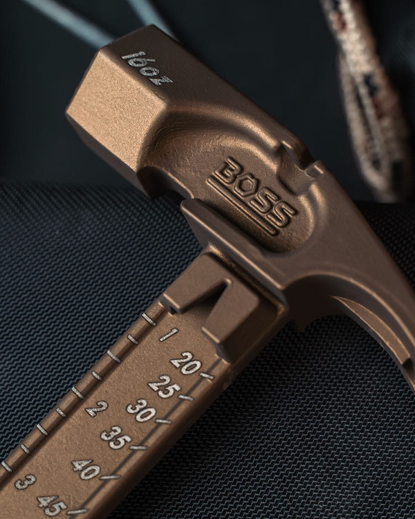 Custom Pro Plus Titanium Hammer Titanium Boss Hammer Co. 16 oz Milled Face Burnt Bronze 
