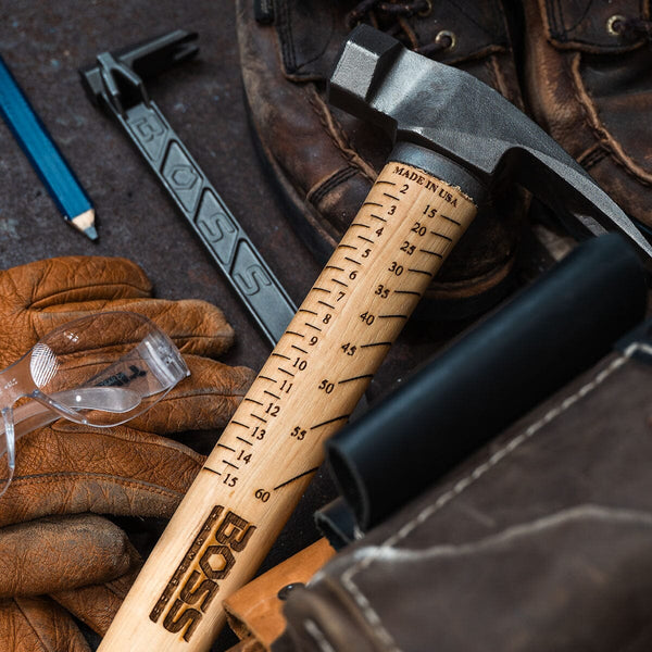 *METRIC* 18 oz. SteelHammer | Hickory Handle Hickory Handle Boss Hammer Co. 